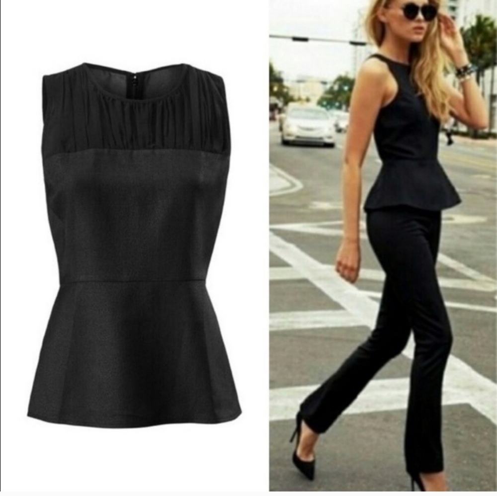 Cabi Bustier Peplum Top
